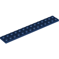 Lego destička 2x14, tmavě modrá (6186638)